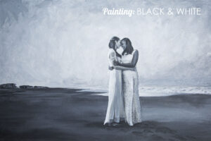 Hand Painted canvas Portraits - Wedding